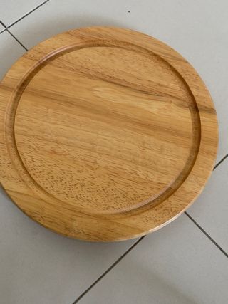 Formaggiera mai usata in legno e vetro 25 cm