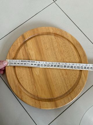 Formaggiera mai usata in legno e vetro 25 cm