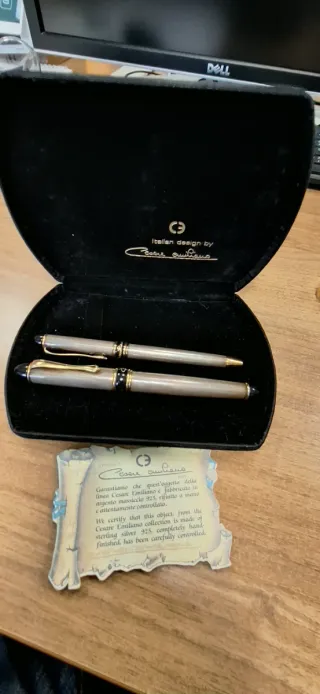 Set Penna Stilografica e Sfera Cesare Emiliano Arg