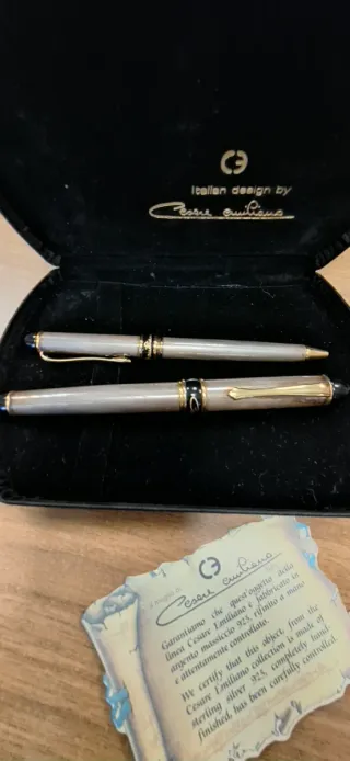 Set Penna Stilografica e Sfera Cesare Emiliano Arg
