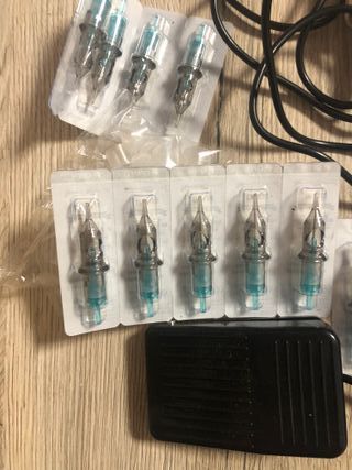 Kit Maquina Tatuar Profesional + Agujas