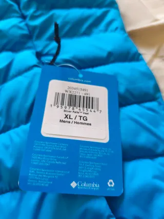 Chaleco Columbia azul nuevo a estrenar