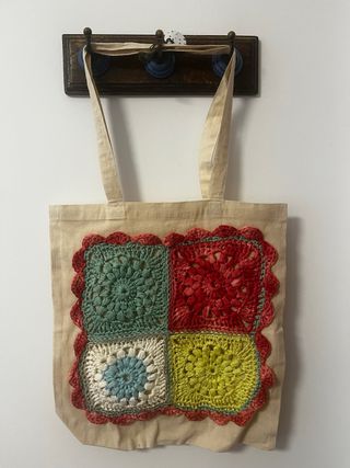 Bolso tote bag crochet