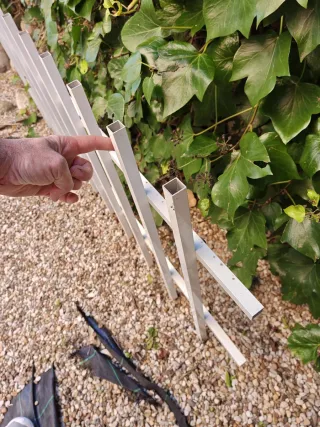 Reja aluminio blanco para ventana