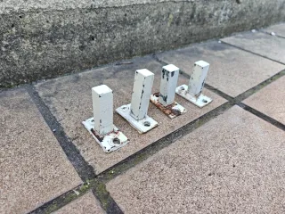 Reja aluminio blanco para ventana