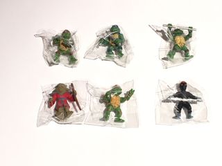6 Muñecos Tortugas Ninja de 5 cm. NUEVOS