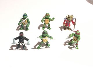 6 Muñecos Tortugas Ninja de 5 cm. NUEVOS