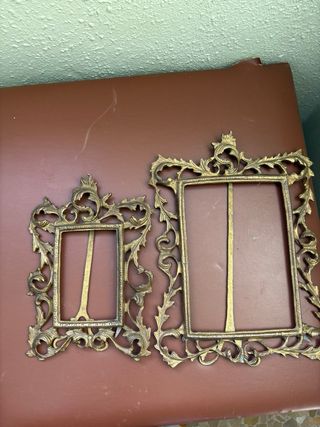 Portaretratos metal dorado