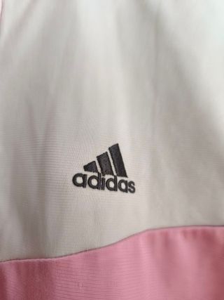 Sudadera Adidas Color Rosa, Negro y Blanco Talla S