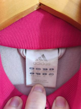 Sudadera Adidas Color Rosa, Negro y Blanco Talla S