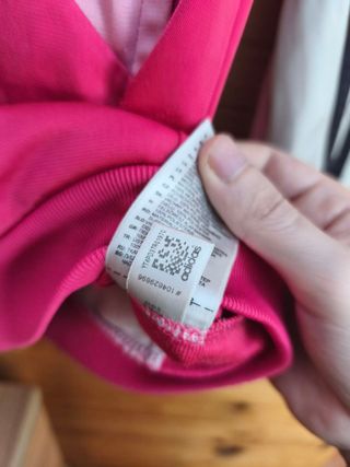 Sudadera Adidas Color Rosa, Negro y Blanco Talla S