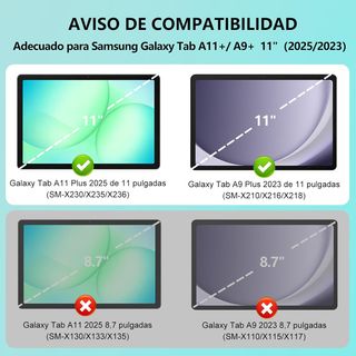 Funda Teclado Samsung Galaxy Tab A11+ / A9+ 11"