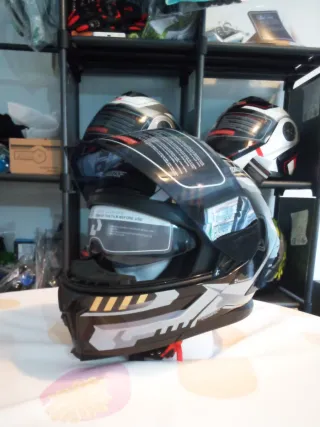 Casco moto modular