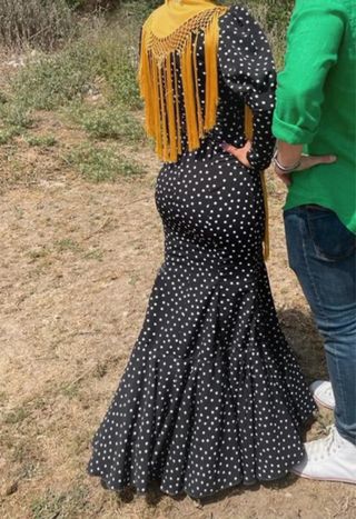 Traje de flamenca lunares