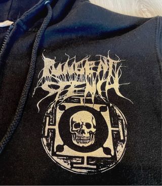 Felpa Pungent Stench con cappuccio nera