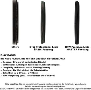 B+W Clear Filter 007 MRC Basic - Filtro Protector