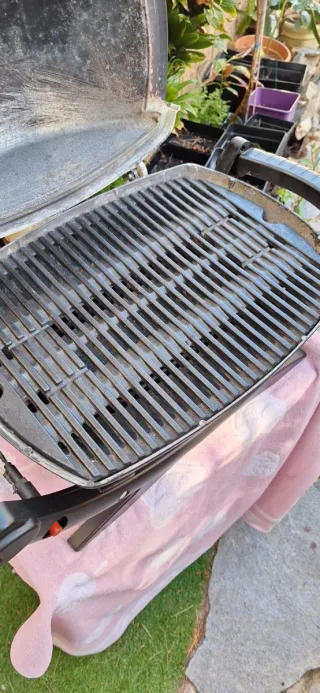 Barbacoa Weber Portátil Gas Negra y gris