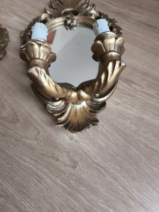 Apliques espejos cornucopia