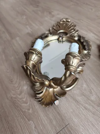 Apliques espejos cornucopia