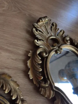 Apliques espejos cornucopia