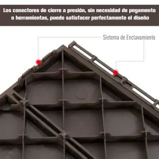 9 Baldosas Suelo Marrón 30x30 cm