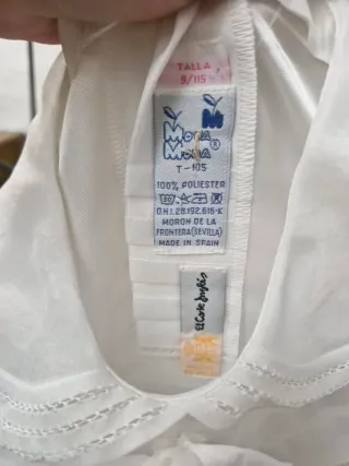 Traje Comunión Niña Corte Inglés Blanco