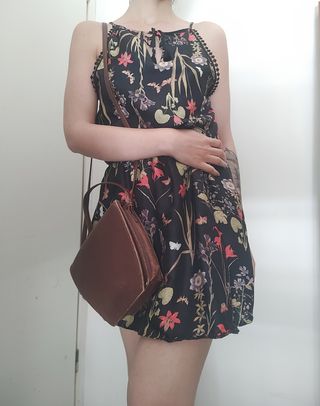 Vestito corto floreale