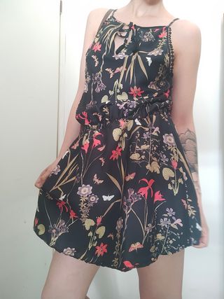 Vestito corto floreale