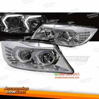 FAROS LED CROMADOS para BMW E90/E91 05-08