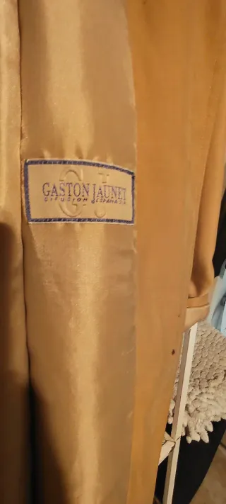 Gabardina vintage gaston jaunet talla 40