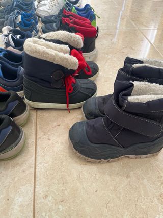 Lote Zapatos Niños Marrón y Gris