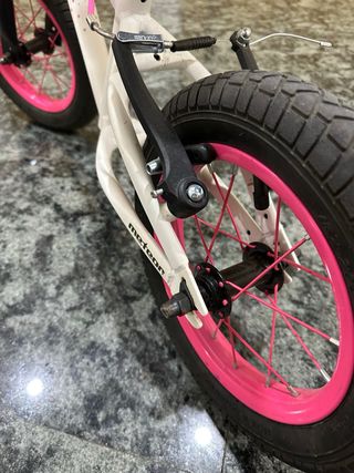 Bicicleta infantil OLLY blanca y rosa