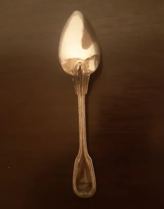 Set 6 cucchiai d'epoca in metallo argentato