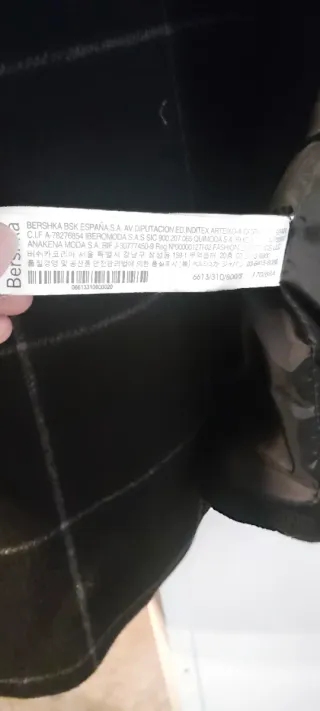 Abrigo paño Bershka oversized talla s URGE VENTA!