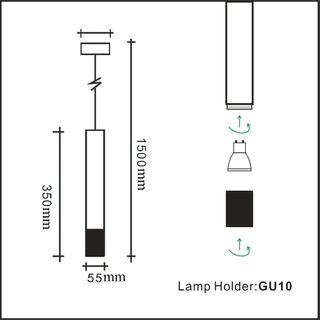 Matieres Pendant Lámpara Colgante Vintage Lámpara