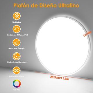- Yexati 2PCS Plafon LED Techo Regulable 24W 320