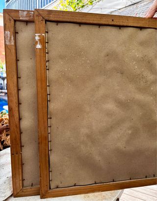 2 Cuadros de Payasos pintados a mano