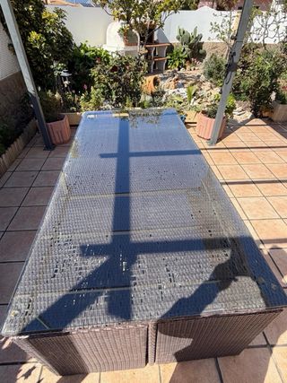 Conjunto Mesa Exterior 8 Sillas Jardín