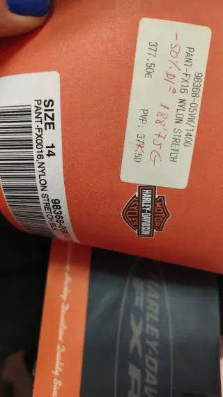 Pantalón goretex Harley Davidson con protecciones