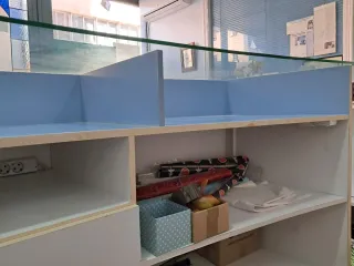 Mostrador de madera lacado de grandes dimensiones