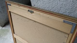 Specchio vintage con cornice dorata