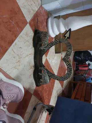 Marco de fotos corazón cebra