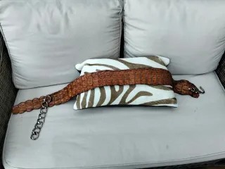 Cinturón Auténtico Cocodrilo Marcus Fire