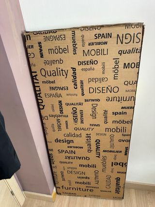 Cabecero de cama Sahara beige y blanco