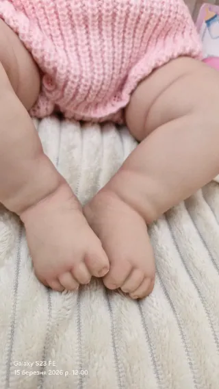 Muñeca estilo reborn 49cm, cuerpo de tela