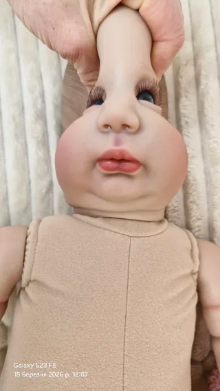 Muñeca estilo reborn 49cm, cuerpo de tela