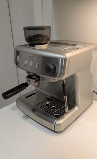 Cafetera Espresso Breville Barista Max Plateada