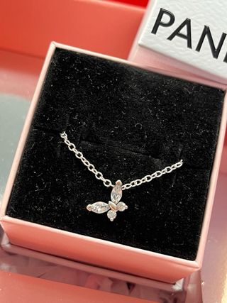 Conjunto Pandora Mariposa Plata