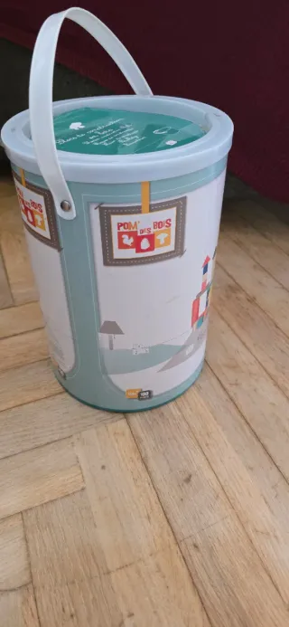 Caja bloques de madera