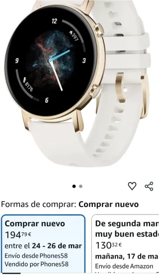Huawei Watch GT 2 42mm Beige/Oro